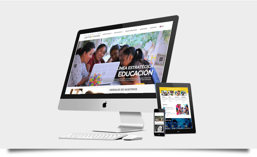 Diseño de Página Web para Fundación Legorreta Hernández - CreadoresWeb.mx