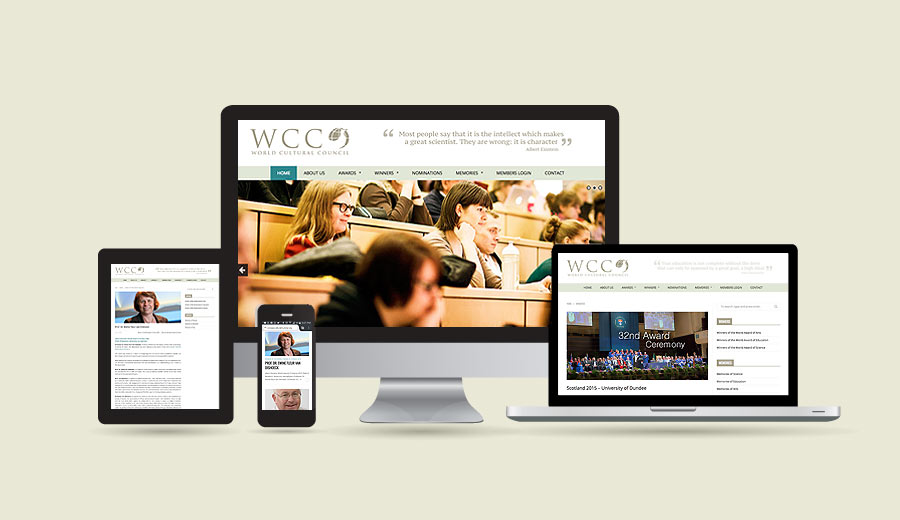 Diseño de Página Web para World Cultural Council - CreadoresWeb.mx