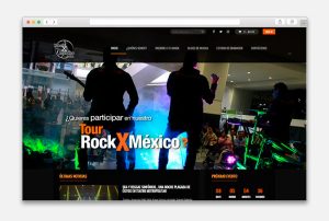 Diseño de Página Web para RockXMéxico.com - CreadoresWeb.mx