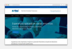 Diseño de Página Web para YB&C Consultores - CreadoresWeb.mx