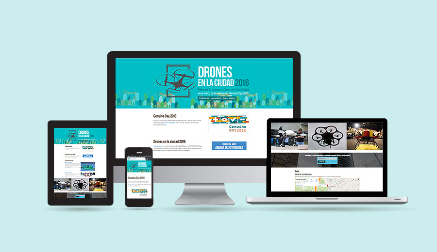 Diseño de Página Web para Drones en la ciudad 2016 - CreadoresWeb.mx