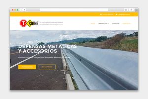 Diseño de Página Web para Tsigns - CreadoresWeb.mx