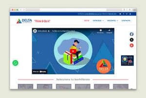 Diseño de Página Web para Delta Learning - CreadoresWeb.mx
